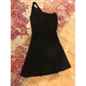 Michael Stars Black One Shoulder Dress